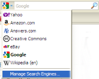 firefox manage search engines