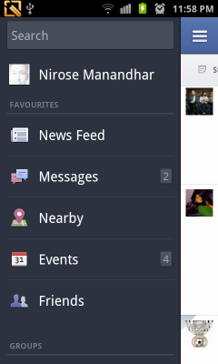 facebook for android 2012